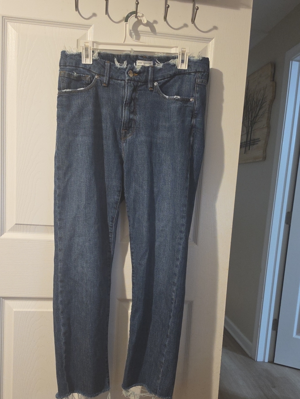 Good American Blue Straight-Leg Women’s Jeans
